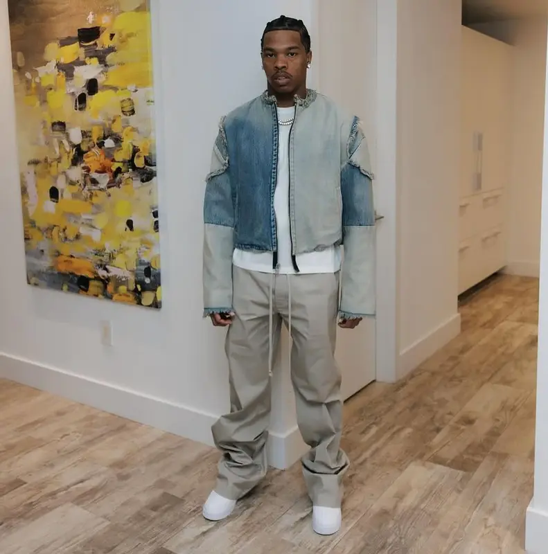 Lil Baby outfit in Secnd Slf, Rick Owens, and Nike, 2025