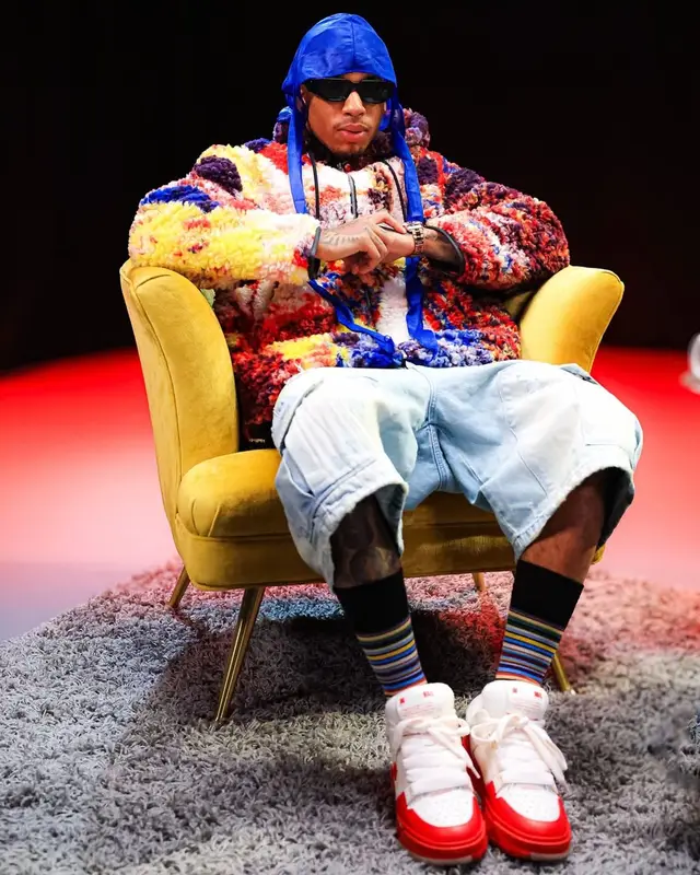 NLE Choppa outfit in Loewe, Rta, and Prada, 2025