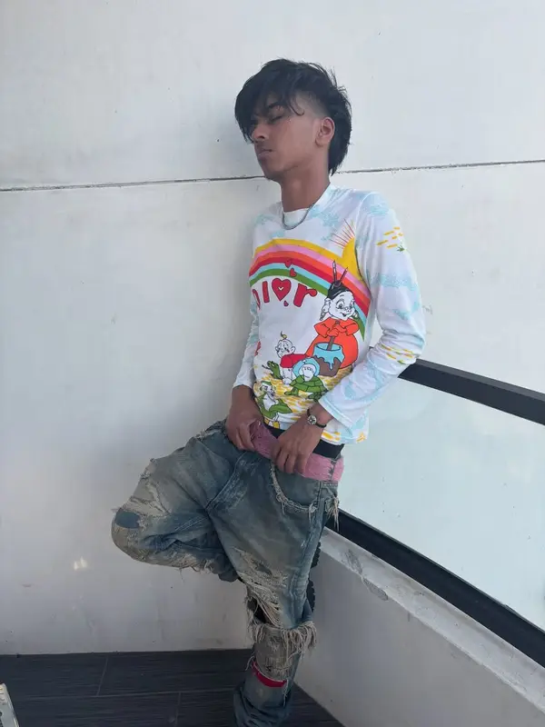 Yung Fazo outfit in Dior, Chrome Hearts, and John Galliano, 2025