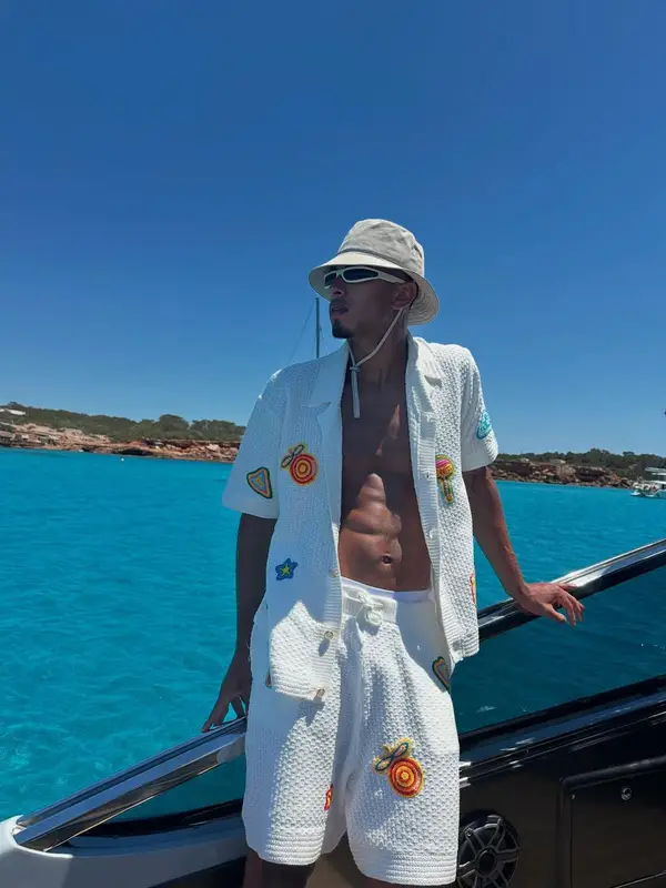 Jude Bellingham outfit in Casablanca and Rick Owens, 2025