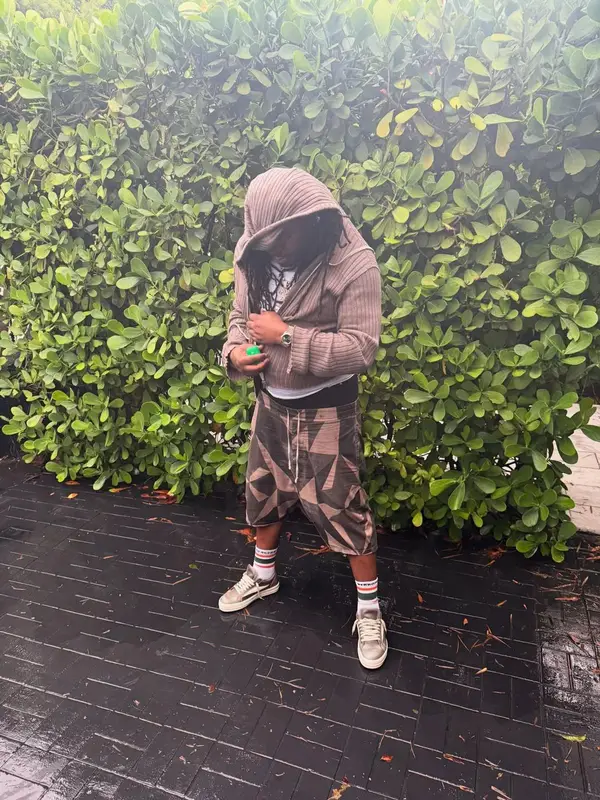 Lucki outfit in Rick Owens, Rolex, and Chrome Hearts, 2025