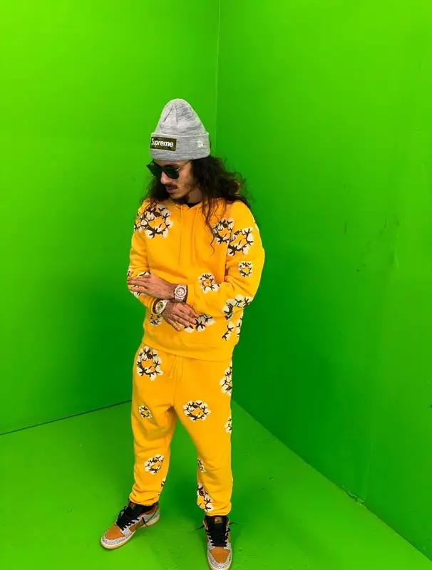 BabyTron outfit in Cactus Plant Flea Market, Supreme, and New Era, 2025