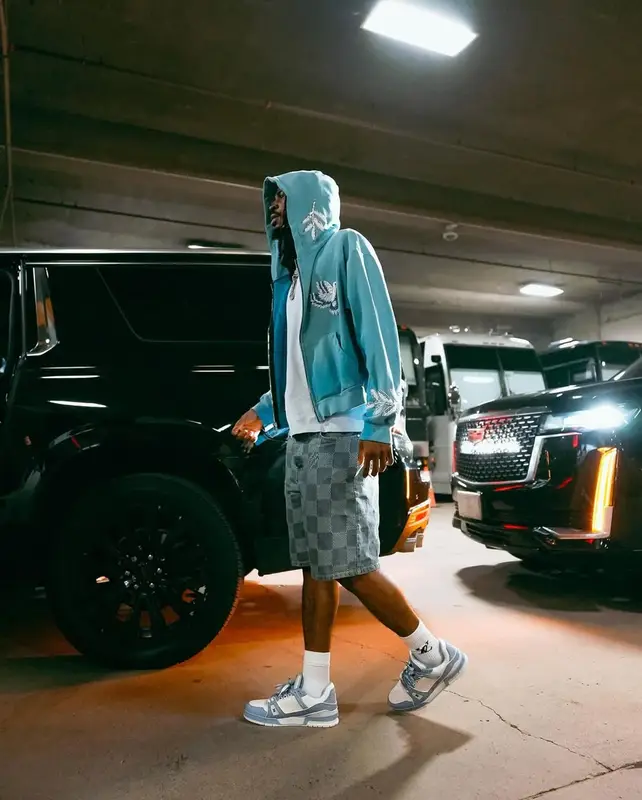 Ja Morant outfit in Earthling VIP and Louis Vuitton, 2025