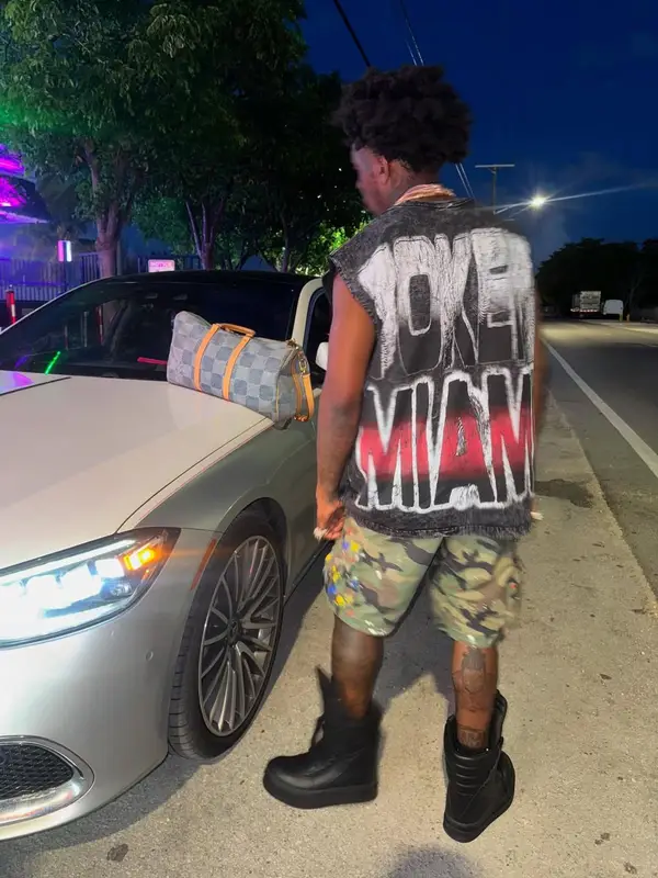 Sauce Walka outfit in Supreme, Rick Owens, and Louis Vuitton, 2025