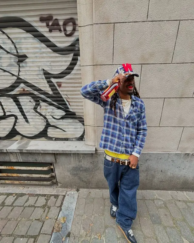 Cochise outfit in Maison Margiela, Supreme, and Walter van Beirendonck, 2025