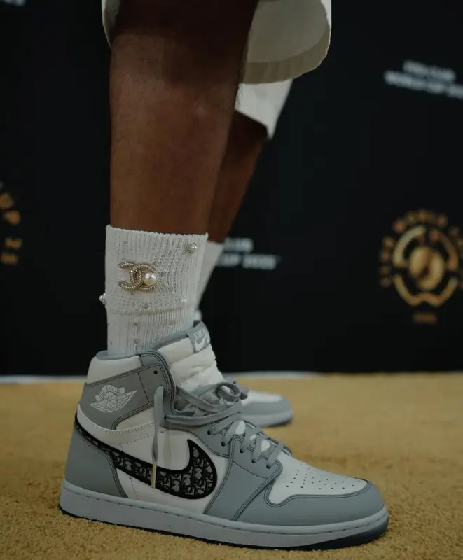 French Montana outfit in Vintage, B.B. Simon, and Ethika, 2025