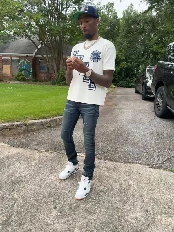 BlocBoy JB outfit in Rta, Jordan, and Rhude, 2025