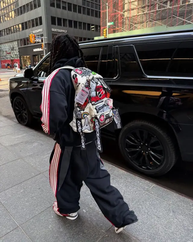 Kai Cenat outfit in Balenciaga, Jordan, and Jacob & Co., 2025