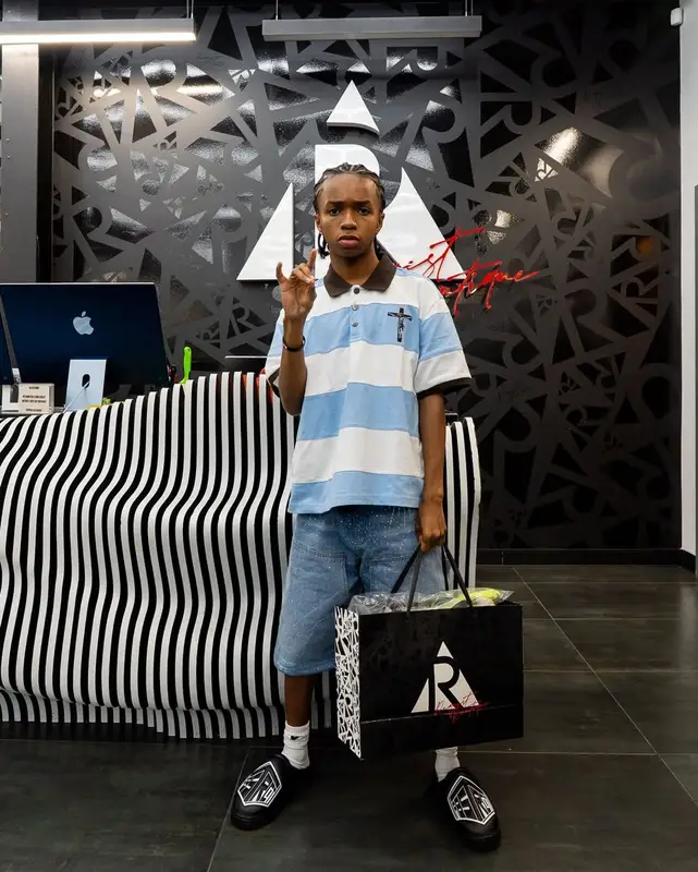 BabyChiefDoit outfit in We Are Righteous, Abstract Clothing Co., and Nike, 2025