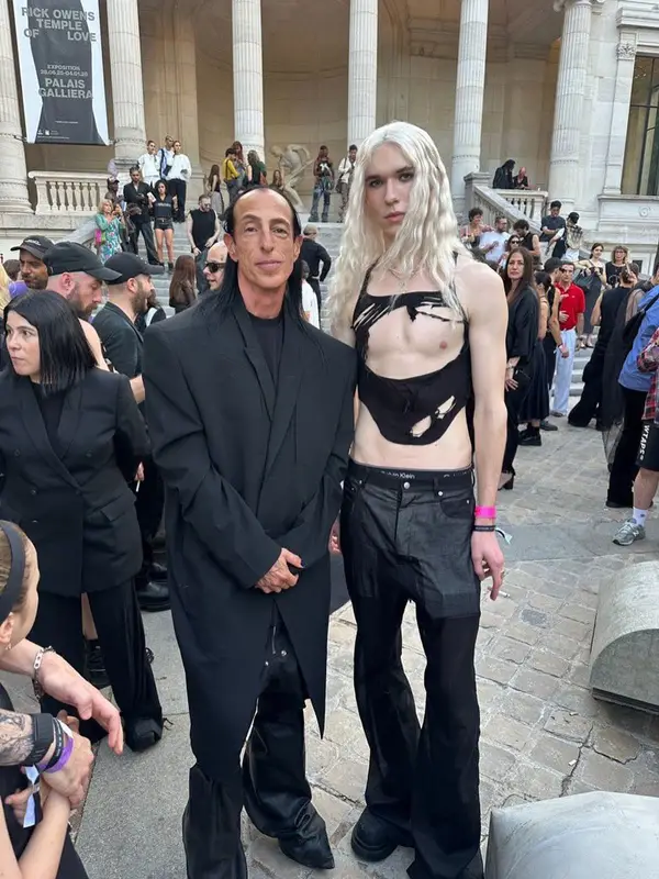 2hollis outfit in Rick Owens and Calvin Klein, 2025