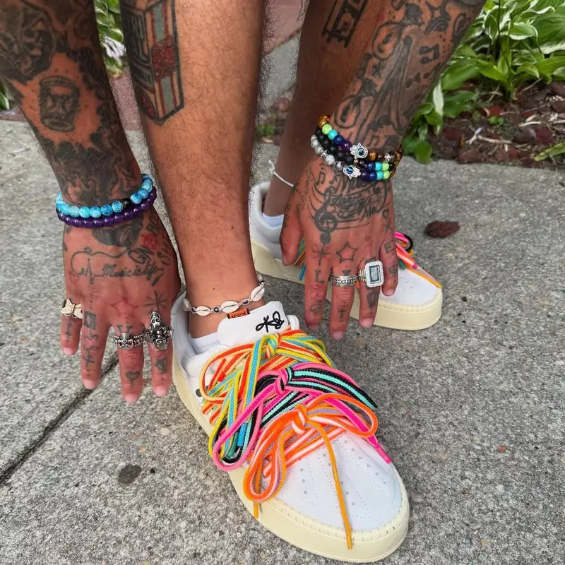 Lil Skies outfit in Scotch & Soda, KidSuper, and Cartier, 2025
