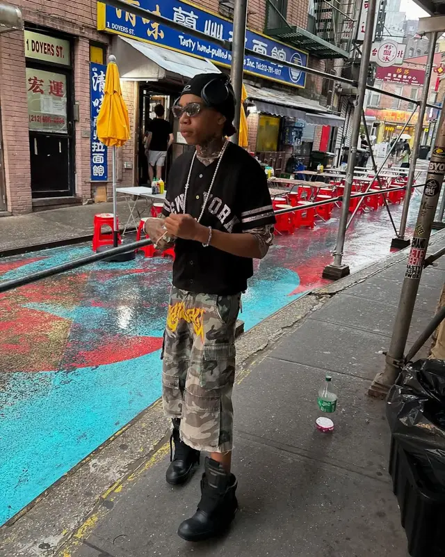 Chuckyy outfit in Bravest Studios, Rick Owens, and Apple, 2025