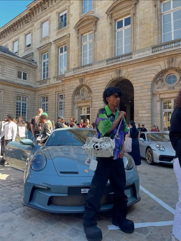 Yung Fazo outfit in Prada and Balenciaga, 2025