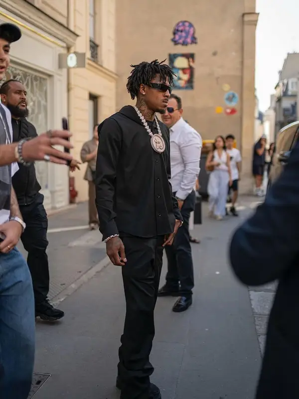 NBA YoungBoy outfit in Balenciaga, Patek Philippe, and Rick Owens, 2025