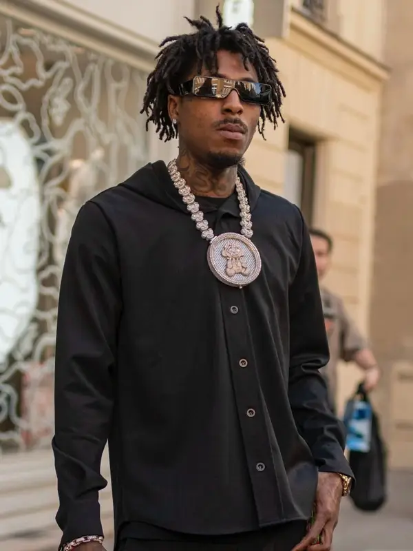 NBA YoungBoy outfit in Balenciaga, Patek Philippe, and Rick Owens, 2025