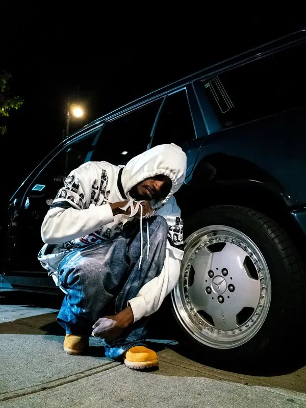 ASAP Nast outfit in Martine Rose, Levi’s, and Junya Watanabe, 2025