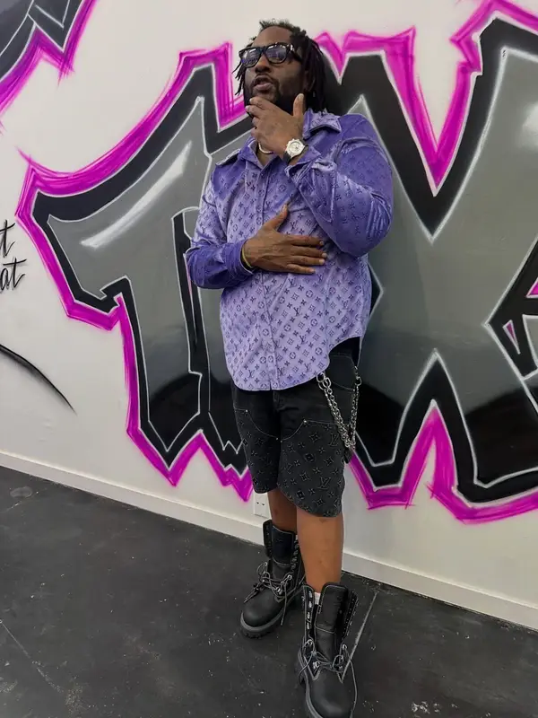 Peezy outfit in Louis Vuitton and Timberland, 2025