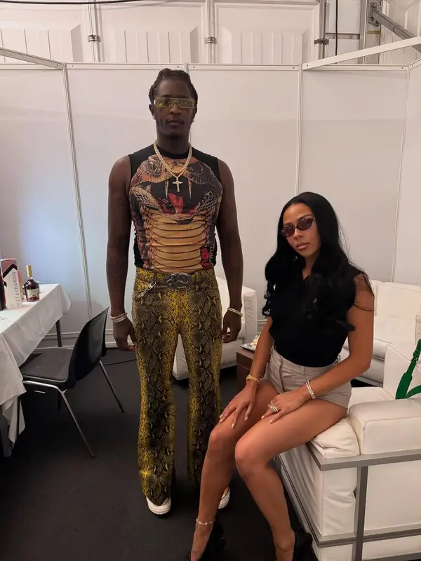 Young Thug outfit in Converse, Louis Vuitton, and Rick Owens, 2025