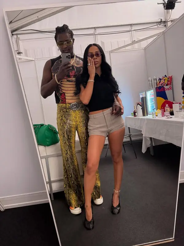 Young Thug outfit in Converse, Louis Vuitton, and Rick Owens, 2025