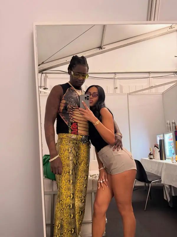 Young Thug outfit in Converse, Louis Vuitton, and Rick Owens, 2025