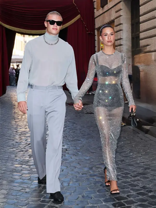 Erling Haaland outfit in Dolce & Gabbana, 2025