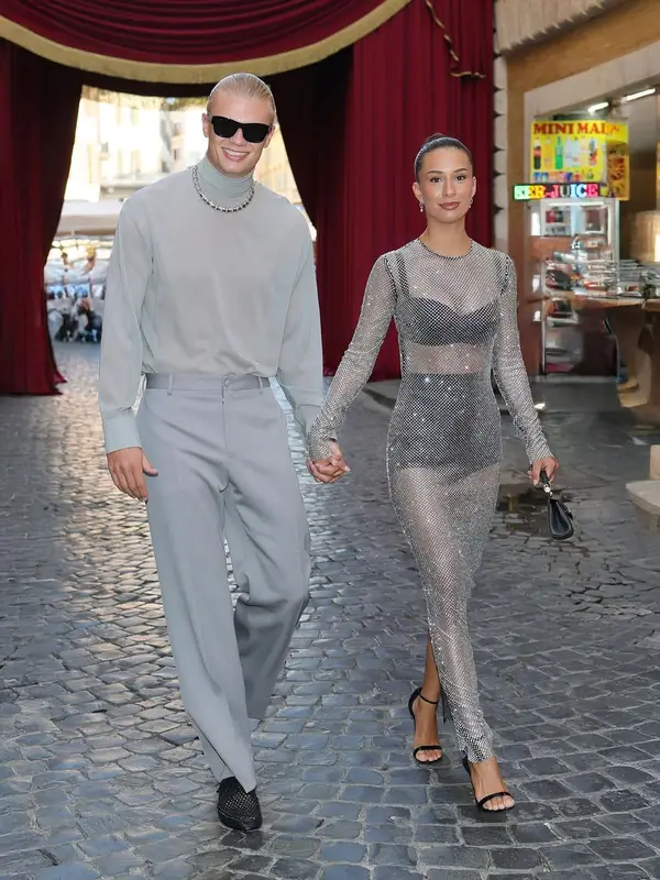 Erling Haaland outfit in Dolce & Gabbana, 2025