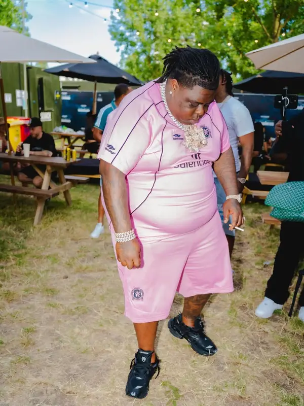 BigXthaPlug outfit in Balenciaga and Rolex, 2025
