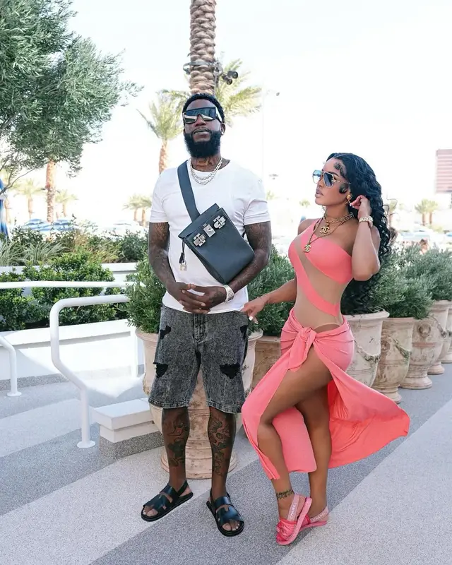 Gucci Mane outfit in Dolce & Gabbana, Hermes, and Celine, 2025