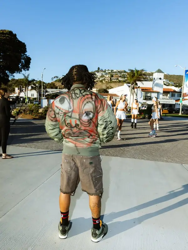 03 Greedo outfit in Maison Margiela, B.B. Simon, and Louis Vuitton, 2025