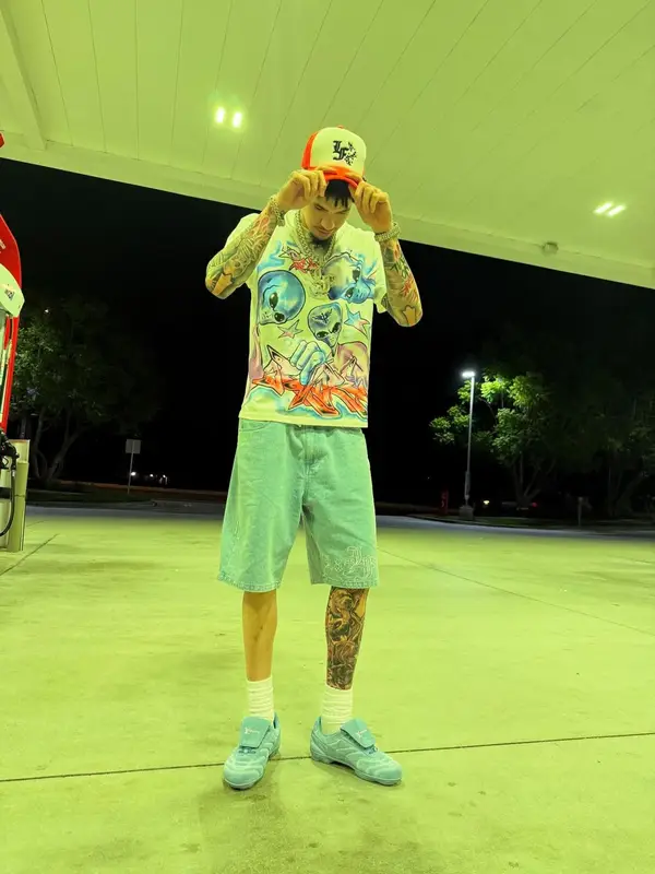 LaMelo Ball outfit in LaFrance, Louis Vuitton, and B.B. Simon, 2025