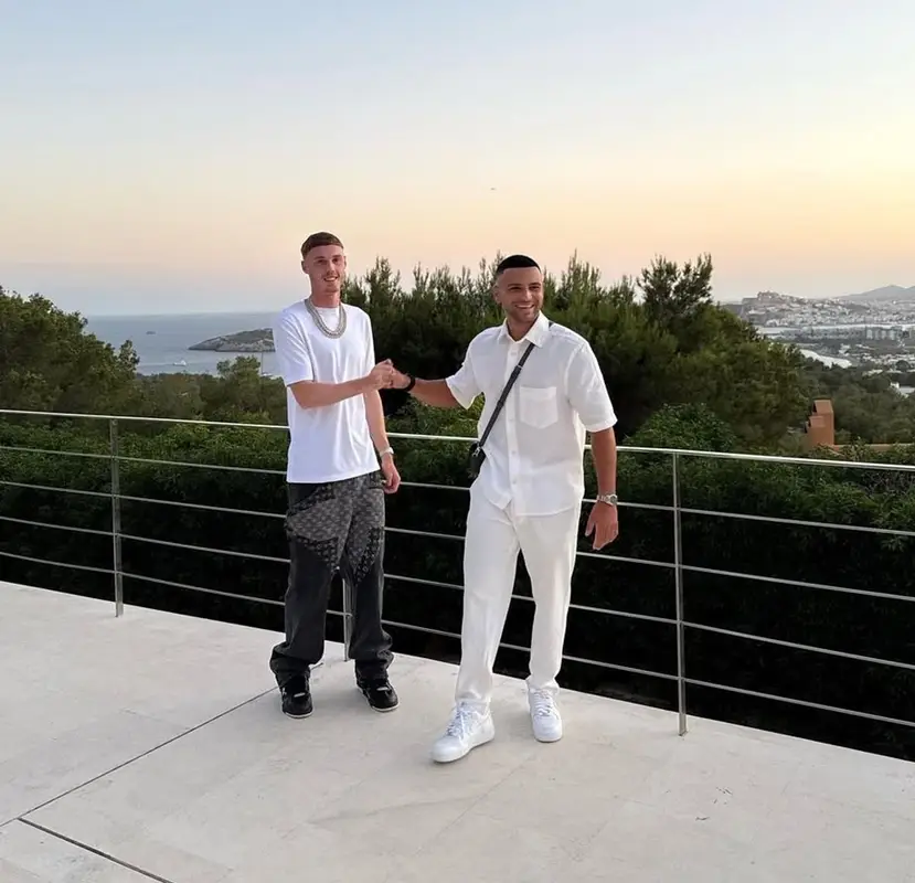 Cole Palmer outfit in Louis Vuitton, 2025