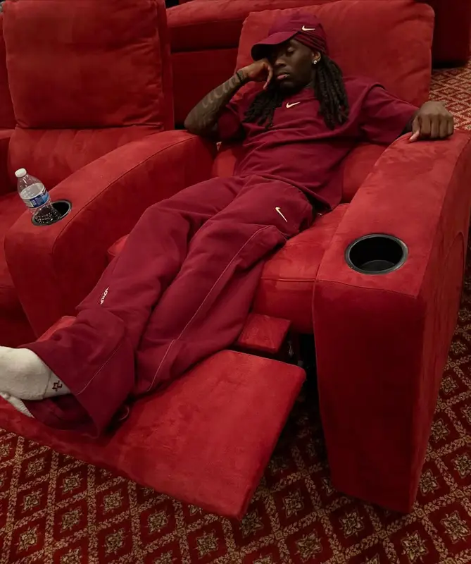 Kai Cenat outfit in Nike and Nocta, 2025