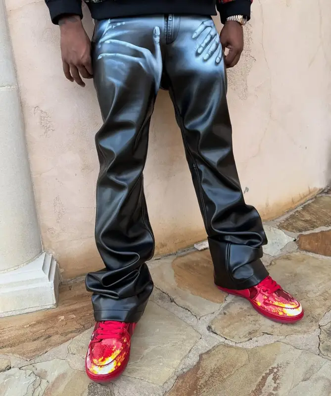 Kai Cenat outfit in Louis Vuitton, Mowalola, and Virgil Abloh, 2025