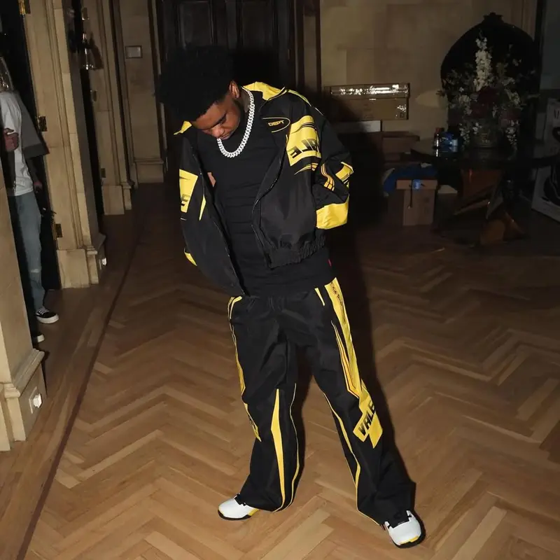 Lil Poppa outfit in Vale Forever, Ralph Lauren, and Jordan, 2025