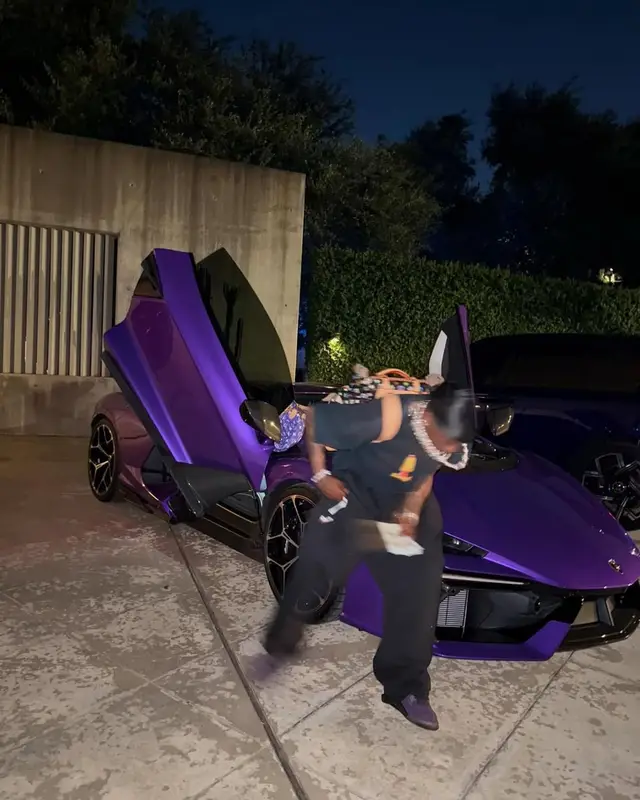 Travis Scott outfit in Louis Vuitton, Takashi Murakami, and Calvin Klein, 2025