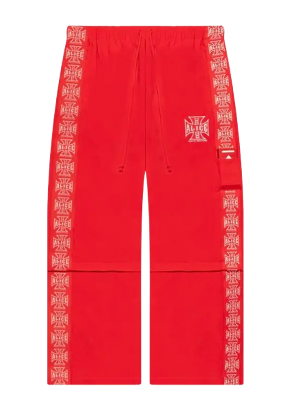 Alice Hollywood Moto Couture Hybrid Track Pants Red | WHAT'S ON