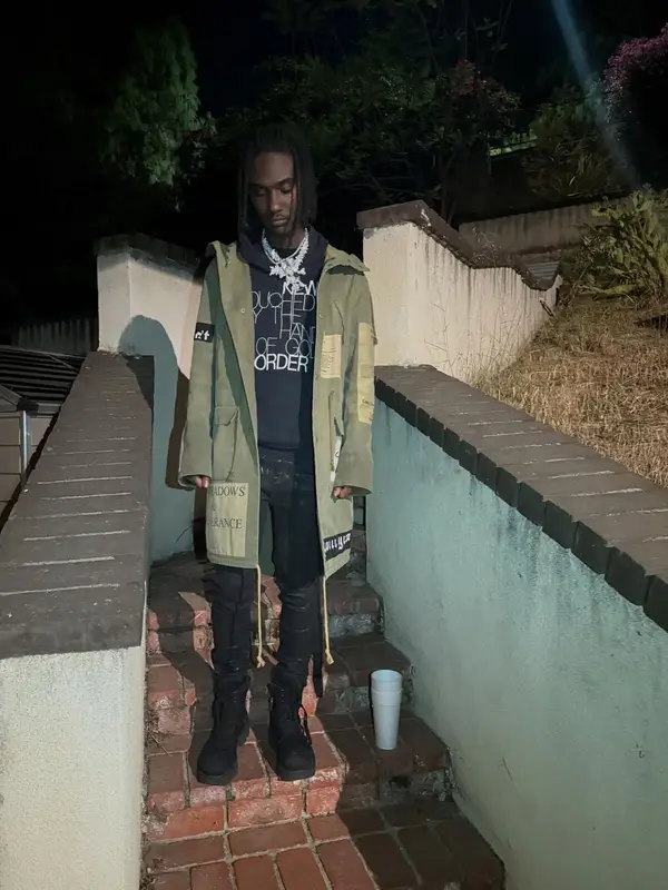 OsamaSon outfit in Raf Simons and Rick Owens, 2025