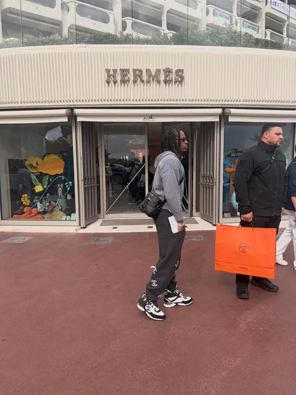 Gunna outfit in Chanel and Hermes, 2026