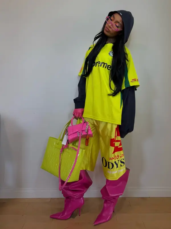 Bktherula outfit in Supreme, Balenciaga, and Armani Exchange, 2026