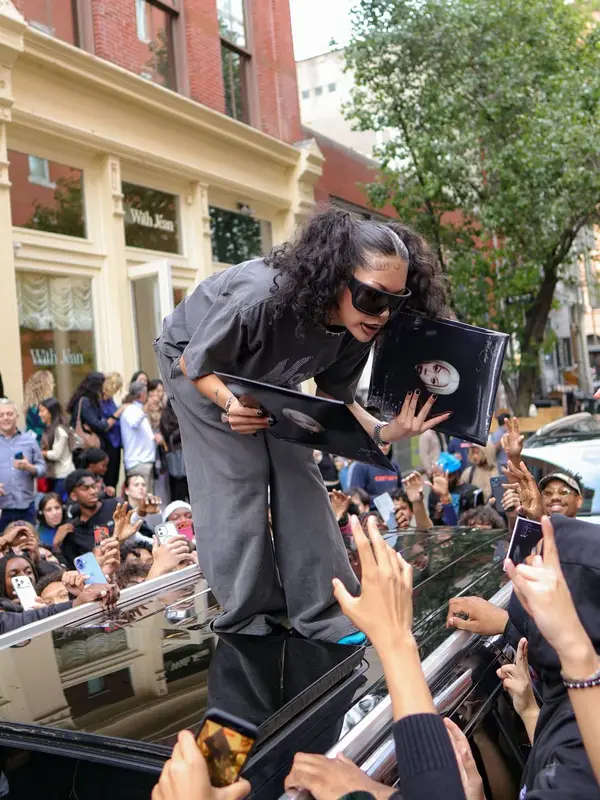 Molly Santana outfit in Molly Santana Merch, Balenciaga, and Rick Owens, 2026