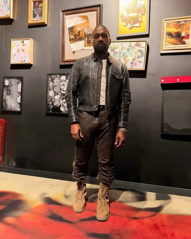 Kanye West outfit in Vintage, Harley-Davidson, and Matterhorn, 2026