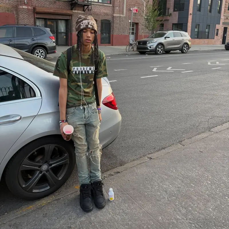 yuke outfit in Saint Laurent, Supreme, and New Era, 2026