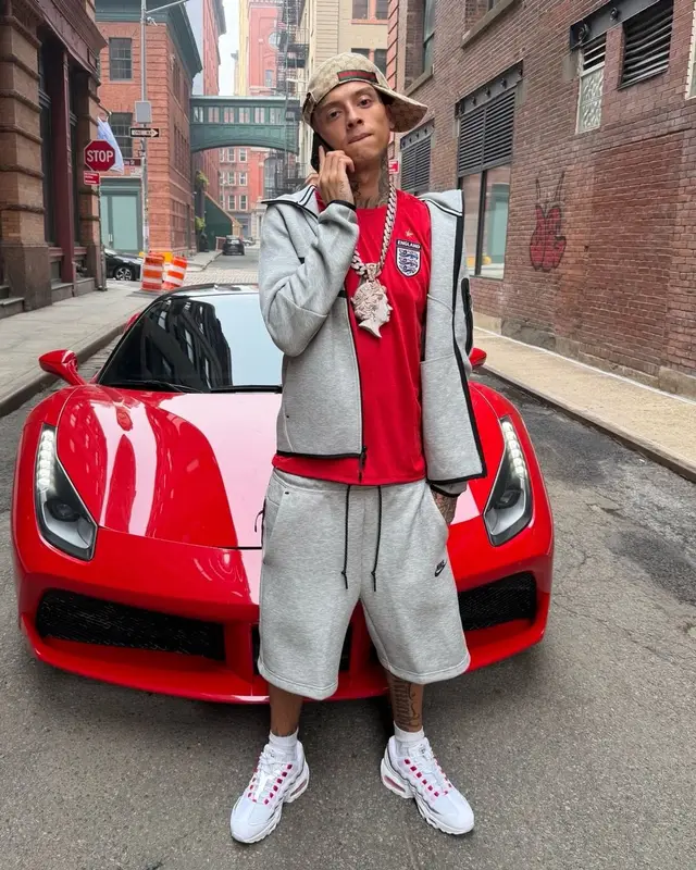 Central Cee outfit in Nike, Casio , and Gucci, 2026