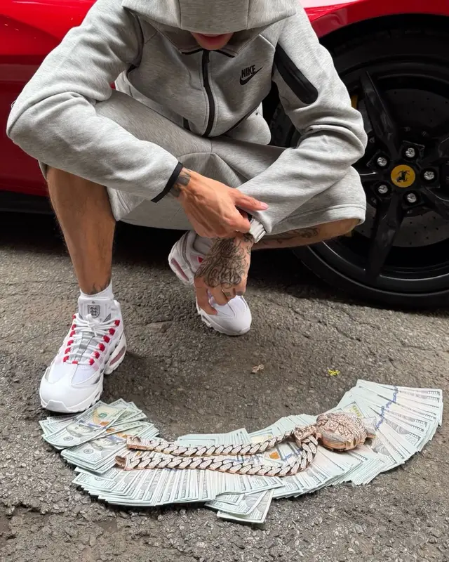 Central Cee outfit in Nike, Casio , and Gucci, 2026