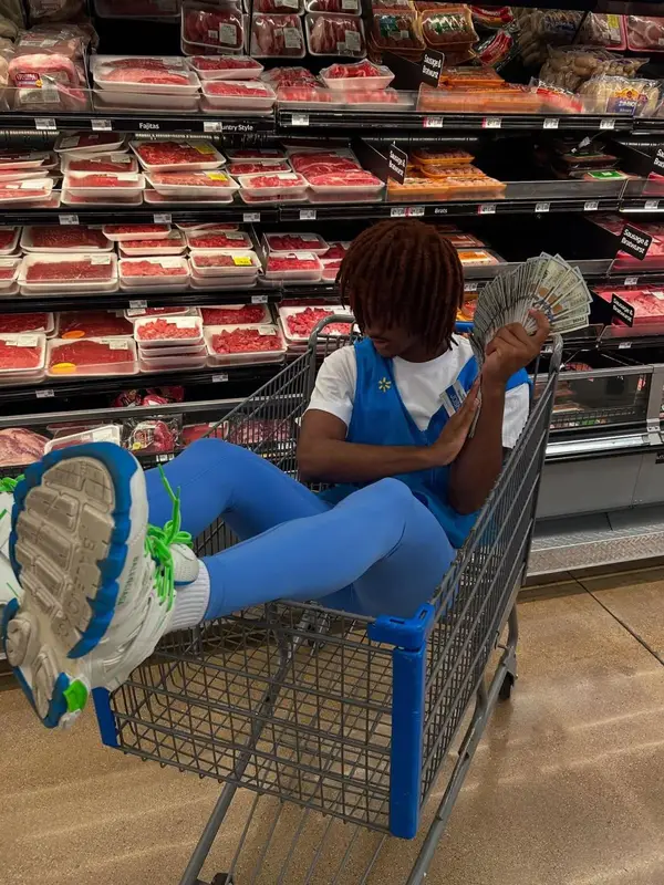 Haskell outfit in Walmart, Nike, and Balenciaga, 2025