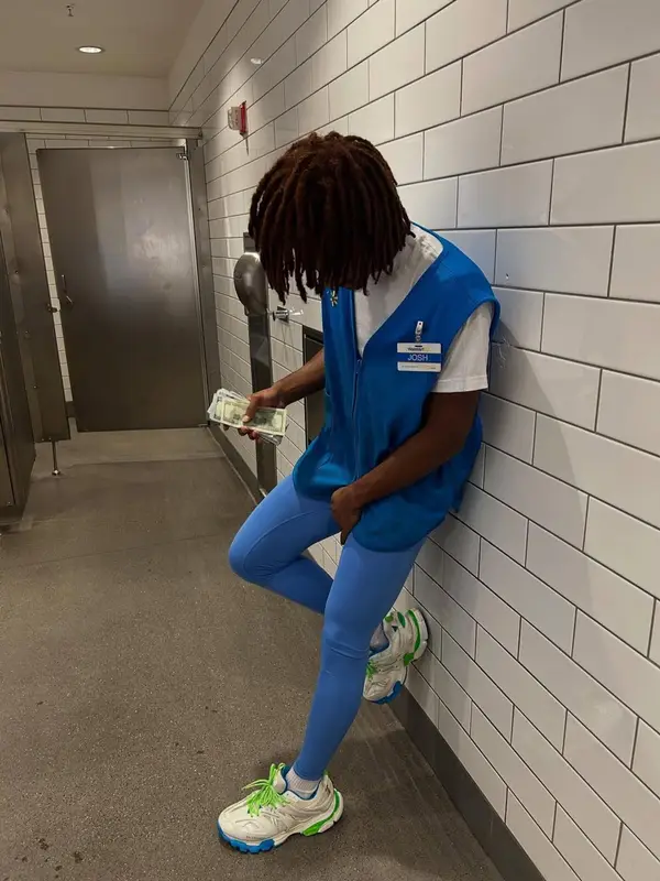 Haskell outfit in Walmart, Nike, and Balenciaga, 2025