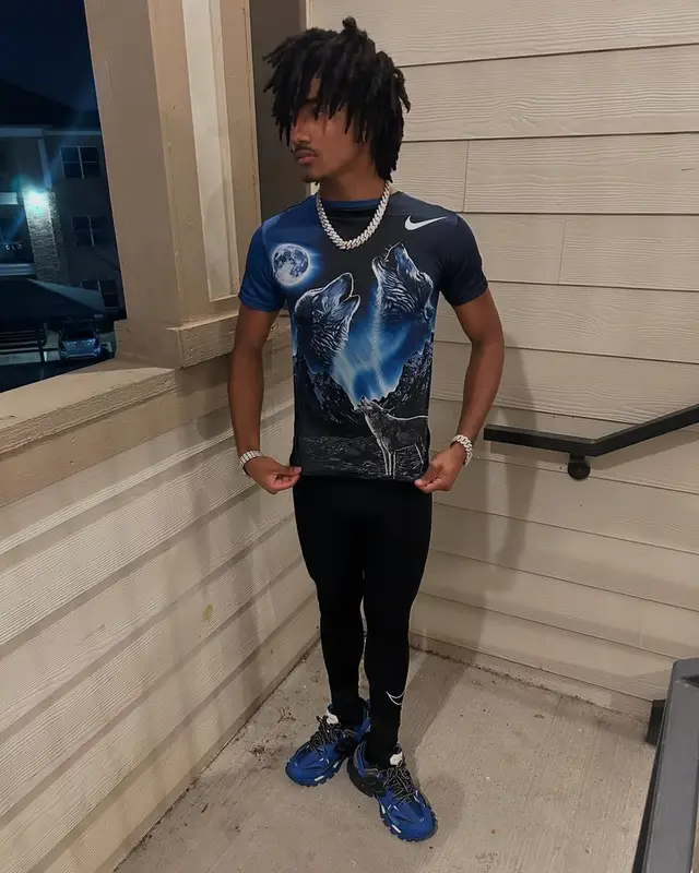 Haskell outfit in Nike and Balenciaga, 2025