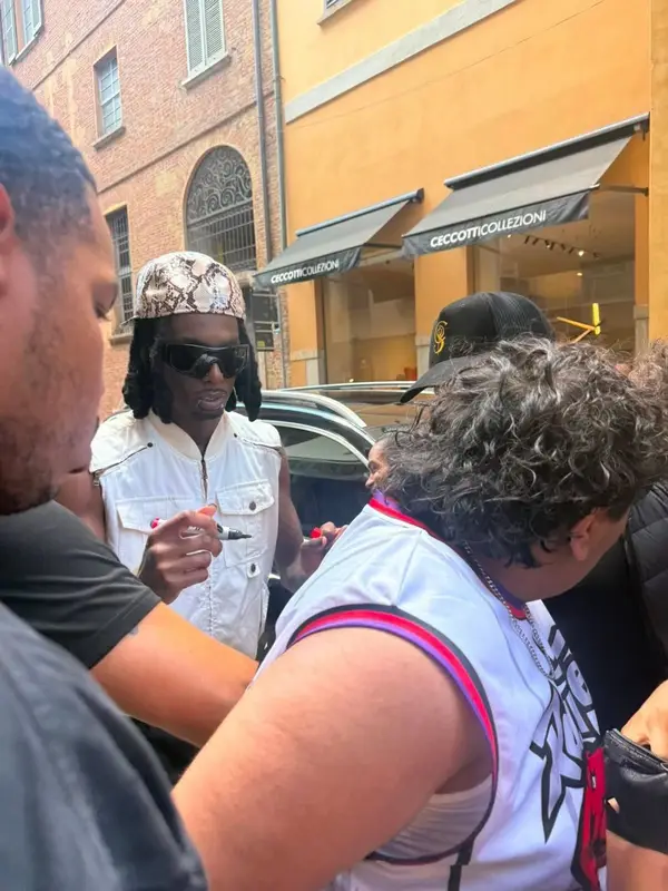 Playboi Carti outfit in Dolce & Gabbana, Saint Laurent, and Playboi Carti Merch, 2026