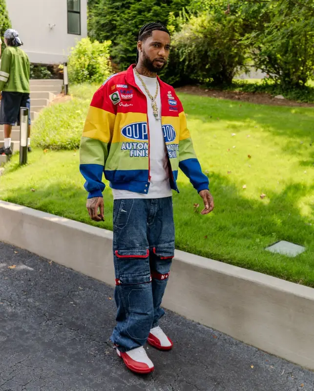 Key Glock outfit in Vintage, Marithe + Francois Girbaud, and Jordan, 2026