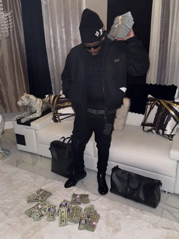 YN Jay outfit in Ksubi, Balenciaga, and Louis Vuitton, 2026